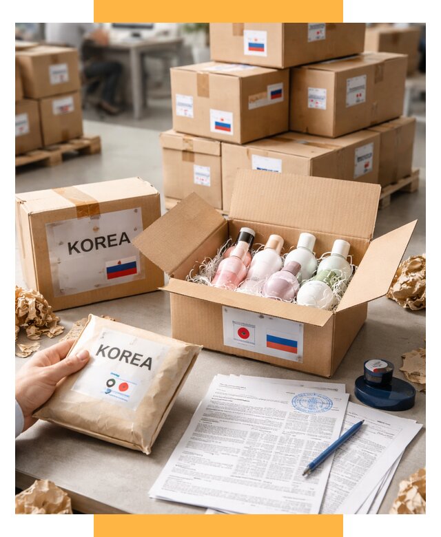 Доставка косметики из Кореи от 8749 р. под ключ | СетСервис-Тмр