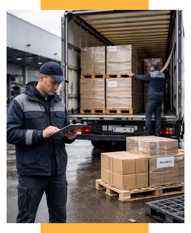 Доставка грузов из Беларуси от 15440 р. логистика СетСервис-Тмр