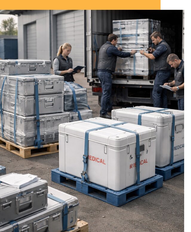 Перевозка медицинского оборудования по всему миру от 15440 руб
