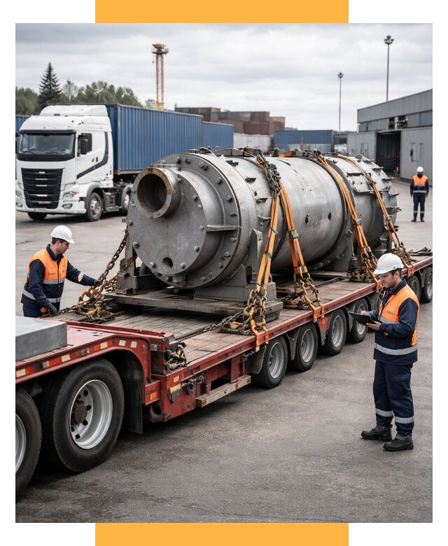 Перевозка тяжеловесных грузов под ключ от 154395 р. | СетСервис-Тмр